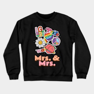 Pride Parade 2021, Lesbian Couple LGBT Crewneck Sweatshirt